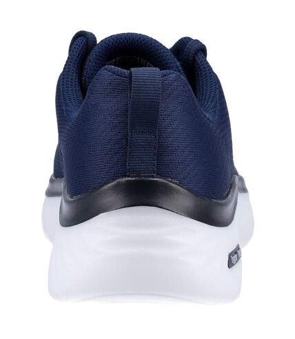 Womens/ladies go walk hyper burst shoes navy/white Skechers