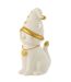 Statuette Déco Chat Cœur 29cm Blanc-2