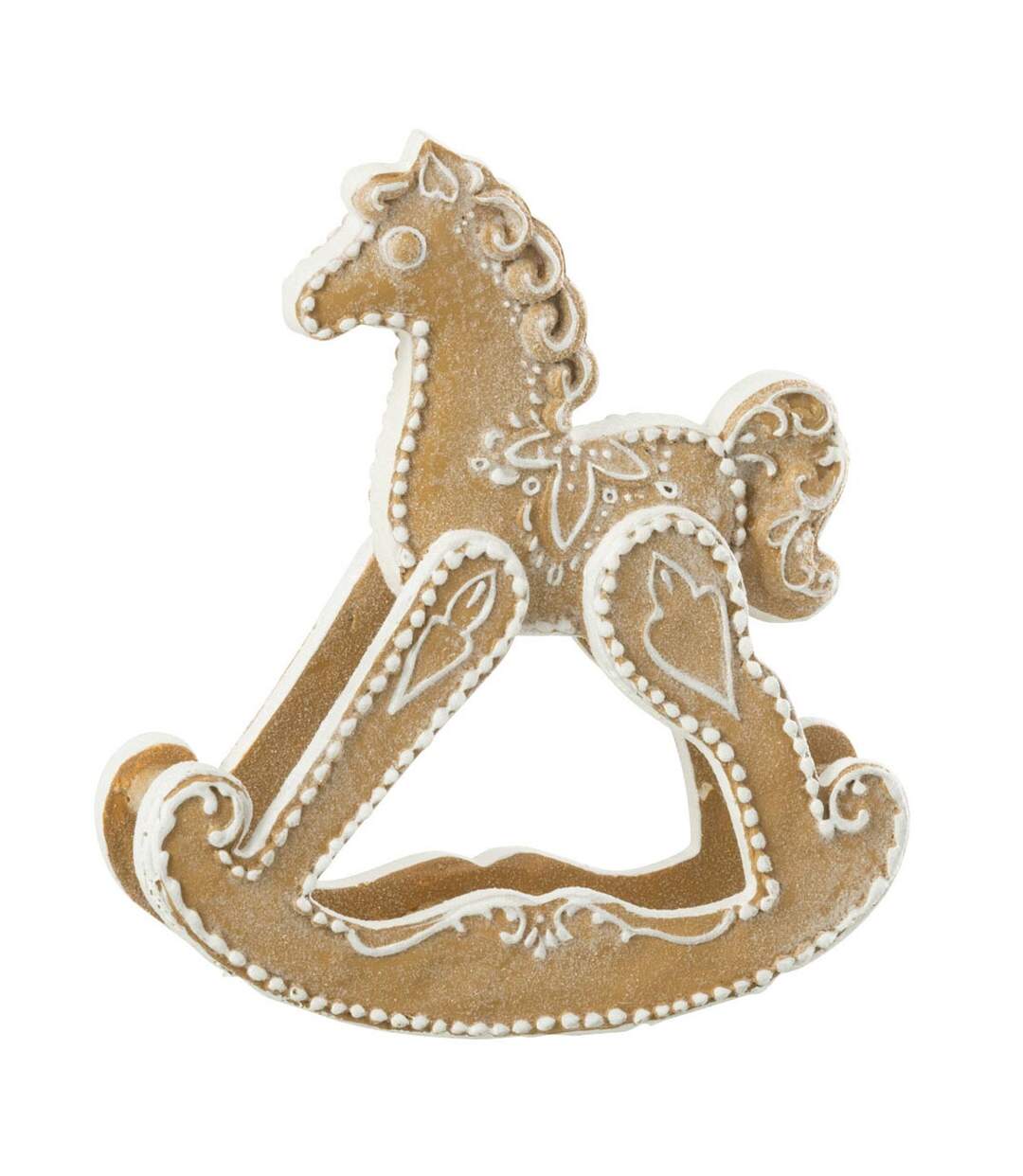 Cheval à Bascule Déco Danae 15cm Beige-1