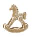 Cheval à Bascule Déco Danae 15cm Beige-1