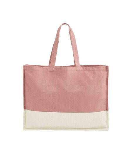 Tote Bag Motif/style Contrasté Earthaware Taille Unique Rose Clair Naturel Westford Mill