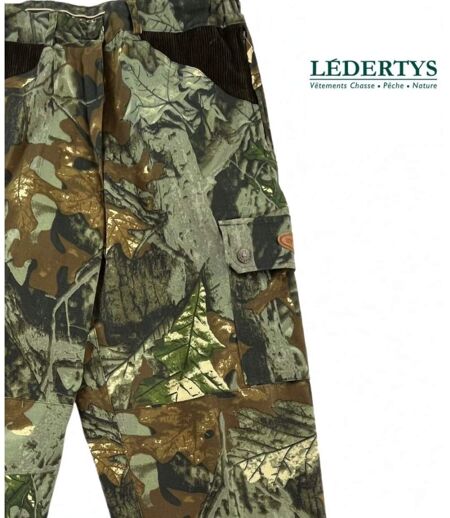 LEDERTYS FORESTWOOD — Fuseau de chasse camouflage Centre Europe : robustesse et discrétion sur le terrain