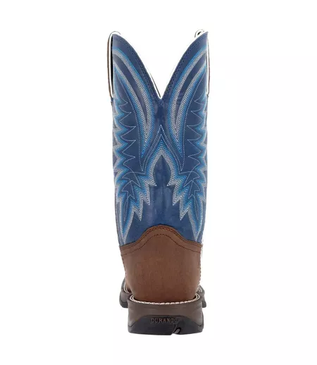 Bottes De Cowboy Rebel Homme Marron Bleu Denim Durango