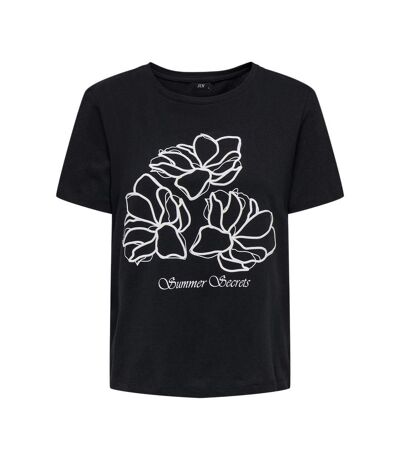 T-Shirt noir femme jdy louisa 15349536 - l
