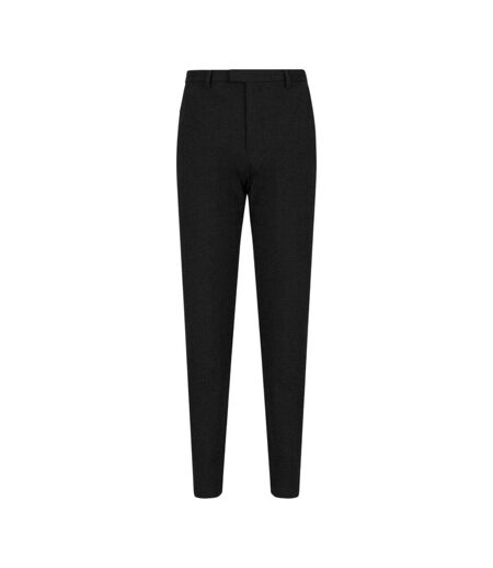 Mens Wool Blend Trousers Black Emporio Armani EA7