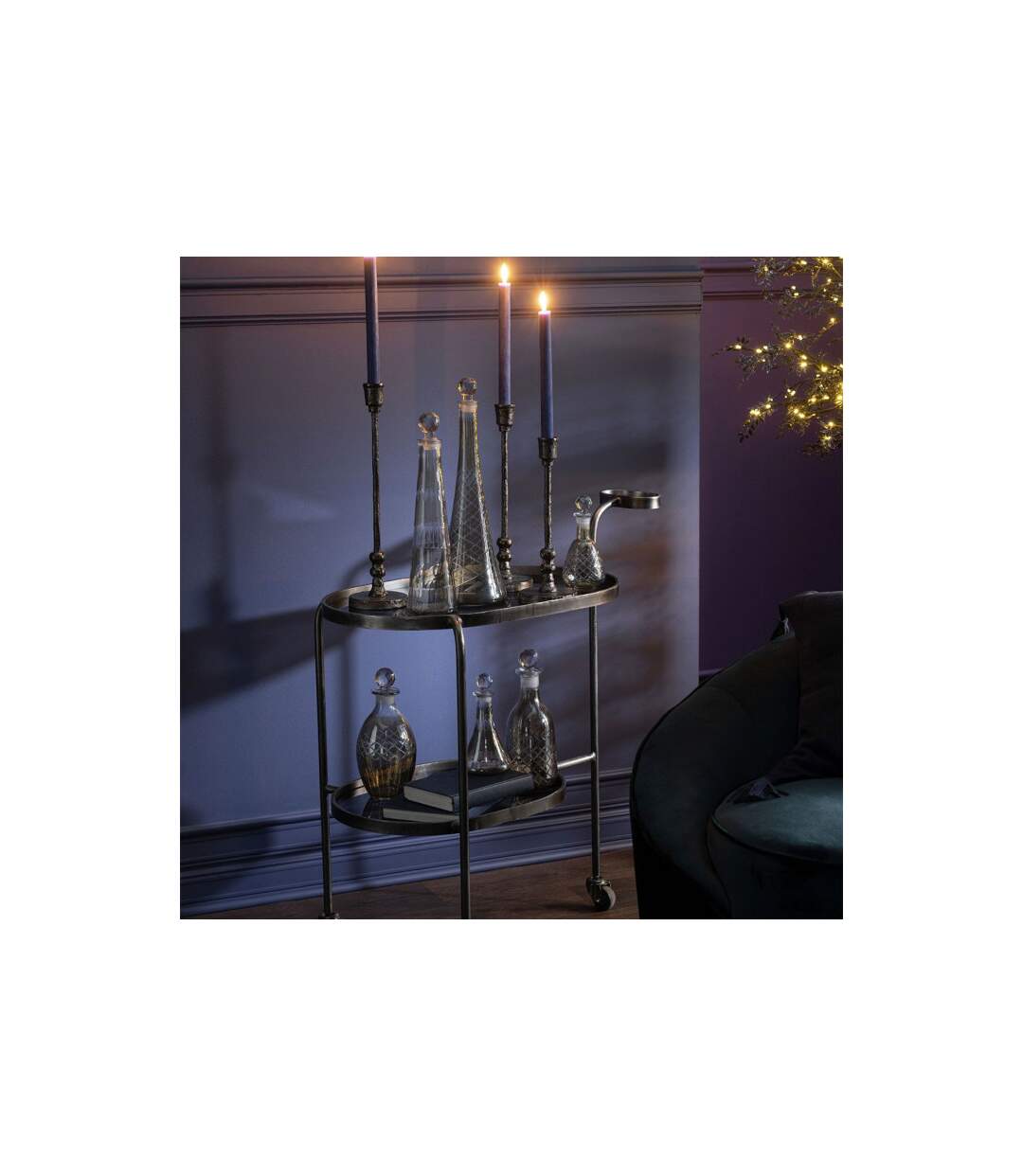 Carafe Design Carreaux Anastasia 28cm Greige-3