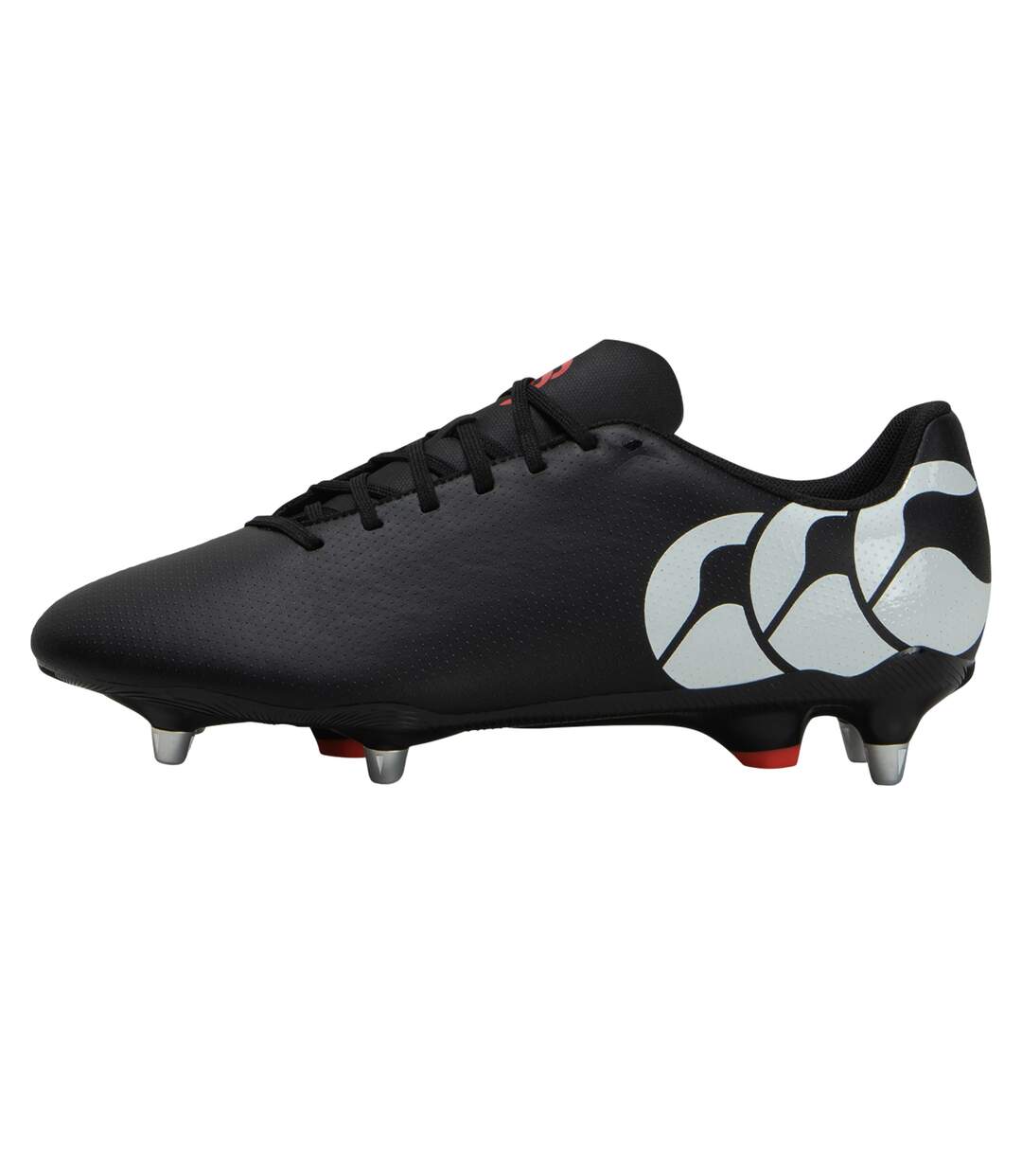 Unisex Adult Speed Raze Soft Ground Rugby Boots Black White Canterbury-3