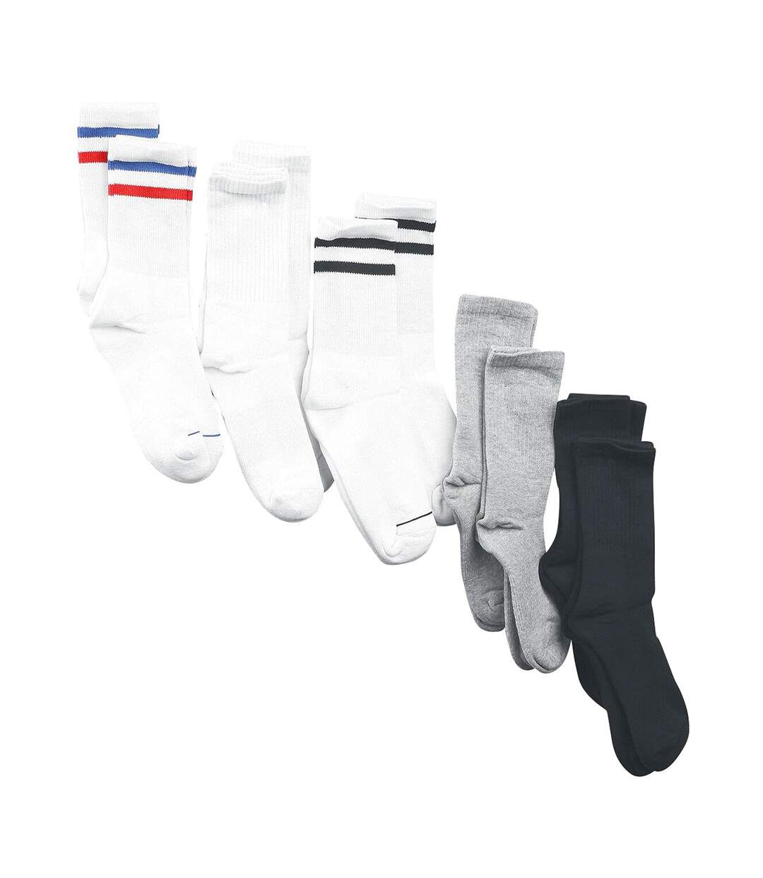 Chaussettes Sporty Homme Noir Blanc Gris Bleu Marine Rouge Urban Classics-2