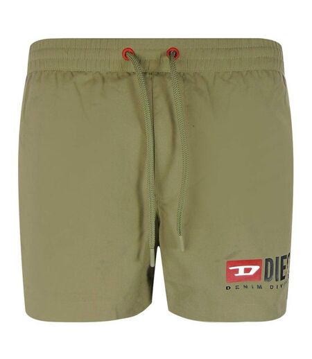 Short De Bain Motif/style Logo Homme Vert Diesel