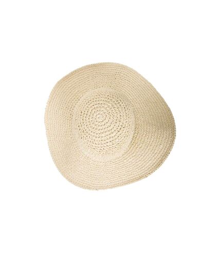 Womens/ladies straw wide brim sun hat beige Mountain Warehouse