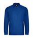 PRO RTX Mens Pro Pique Long-Sleeved Polo Shirt (Royal Blue)