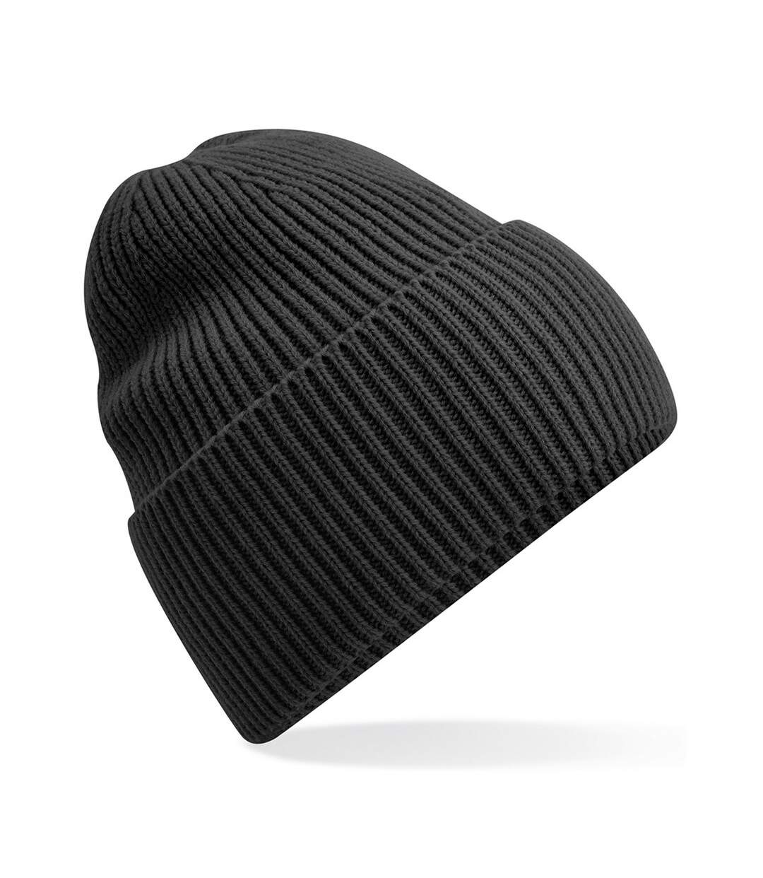 Cuffed recycled oversized beanie charcoal Beechfield-1