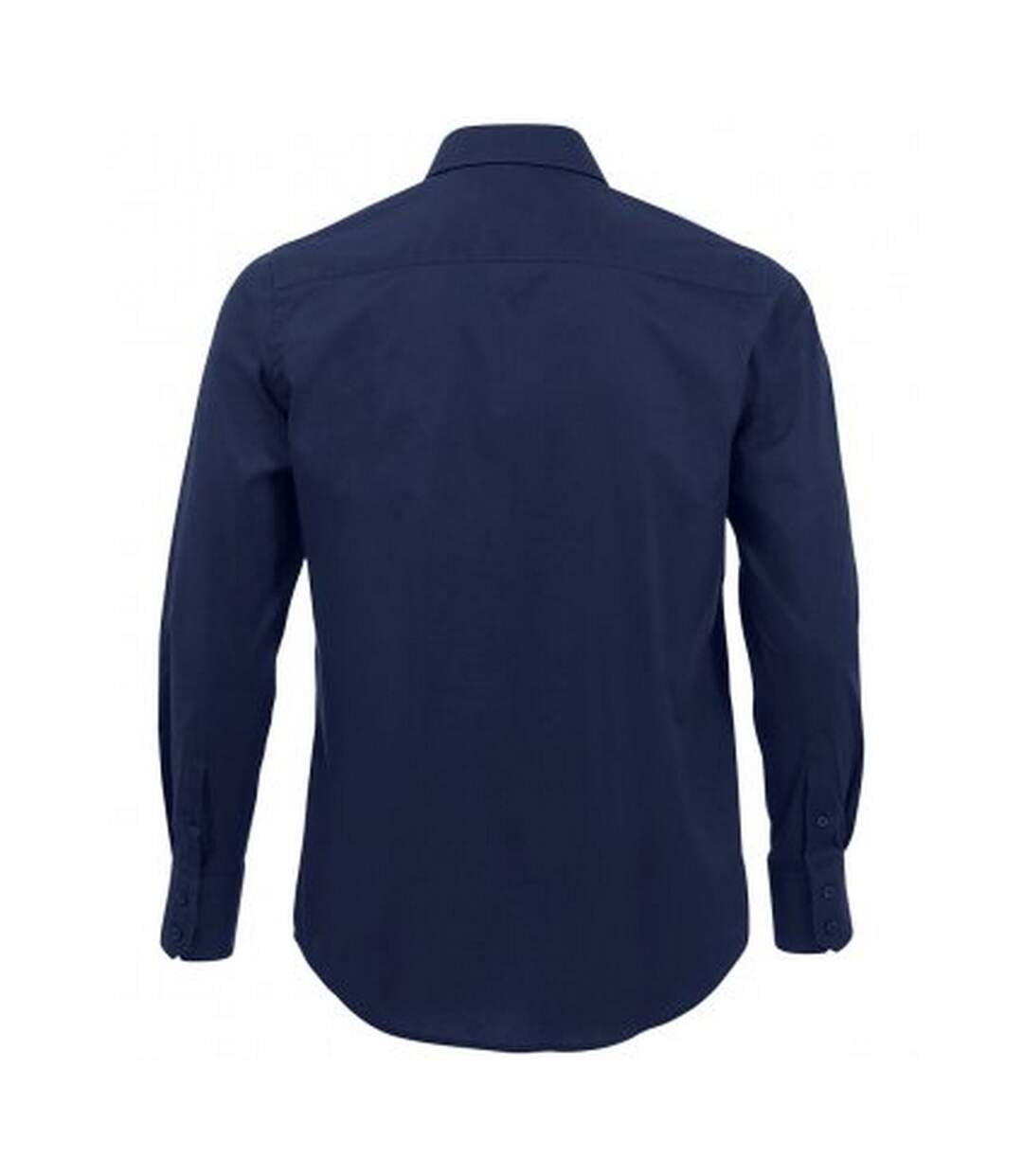 Chemise manches longues brighton homme bleu foncé SOLS-2