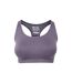 Womens/ladies anti-chafe seamless sports bra dark purple Mountain Warehouse-1