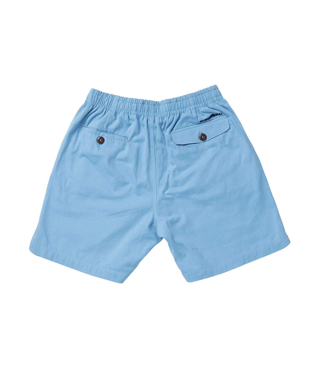 Mens stretch chino shorts sky blue Raging Bull-2