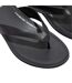 Womens/ladies Gracie Leather Flat Flip Flops All Black FitFlop-3