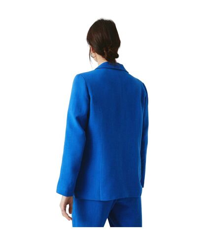 Maine Womens/Ladies Linen Blend Single-Breasted Blazer (Cobalt Blue) - UTDH6341