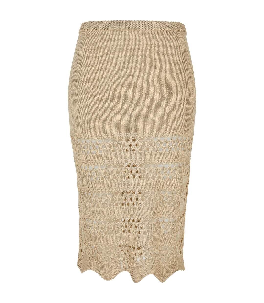 Jupe Motif/style Crochet Femme Blanc Cassé Urban Classics-1