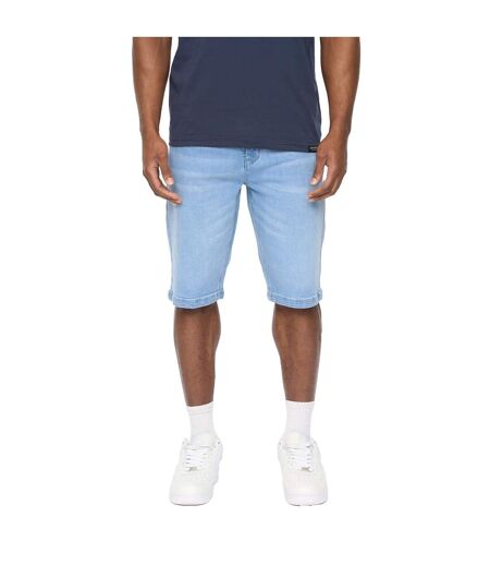 Mens Hammersmith Denim Shorts Light Wash Crosshatch