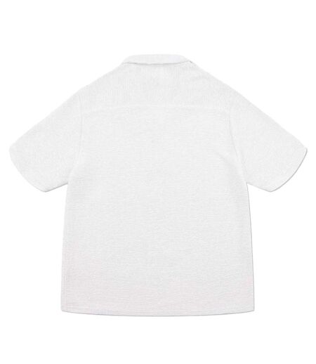 Mens Ottoman Short-sleeved Shirt White Prevu