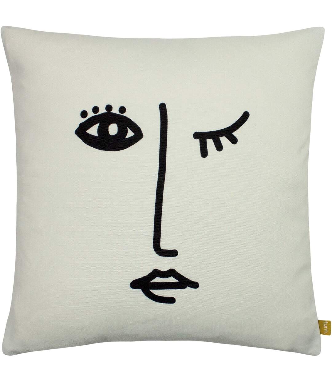 Features recycled cushion cover 43cm x 43cm white Furn