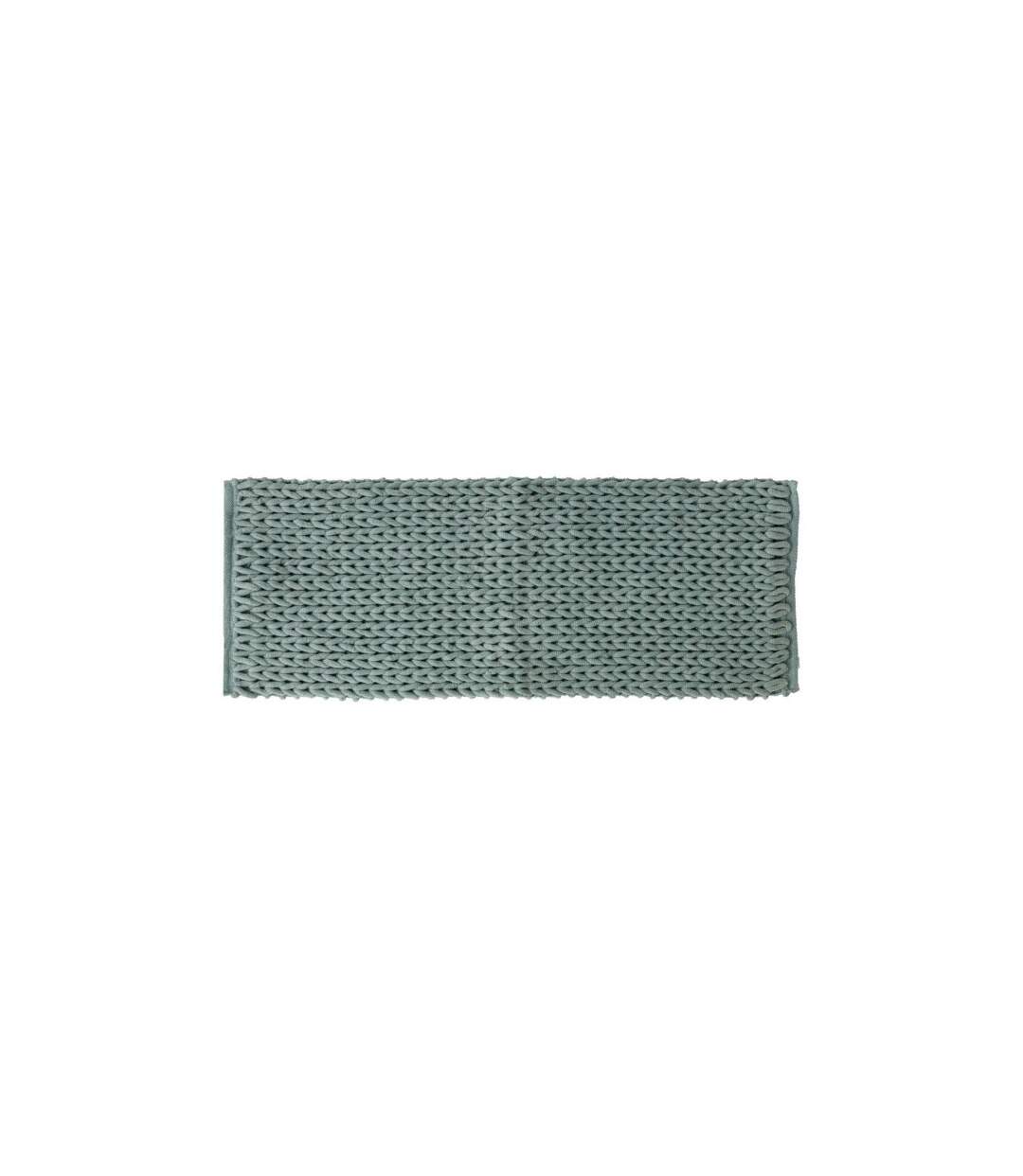 Tapis de Salle de Bain Tissé Épais 50x120cm Vert-1