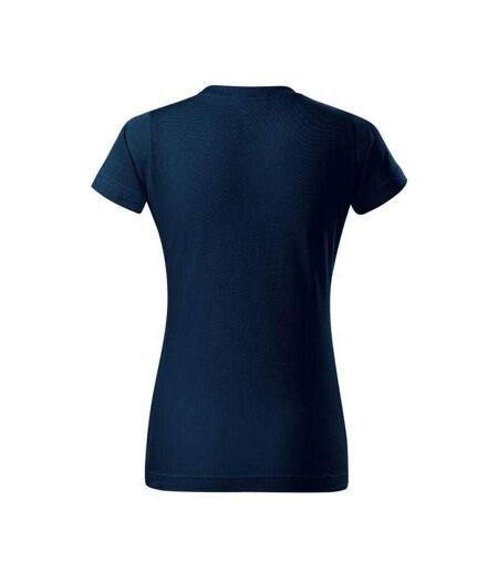 T-shirt Basic Femme Bleu Marine Foncé Malfini