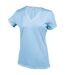 Kariban Womens/Ladies Feminine Fit Short Sleeve V Neck T-Shirt (Sky Blue) - UTRW711