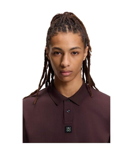 Polo Motif/style Logo Deabono Homme Marron Hugo