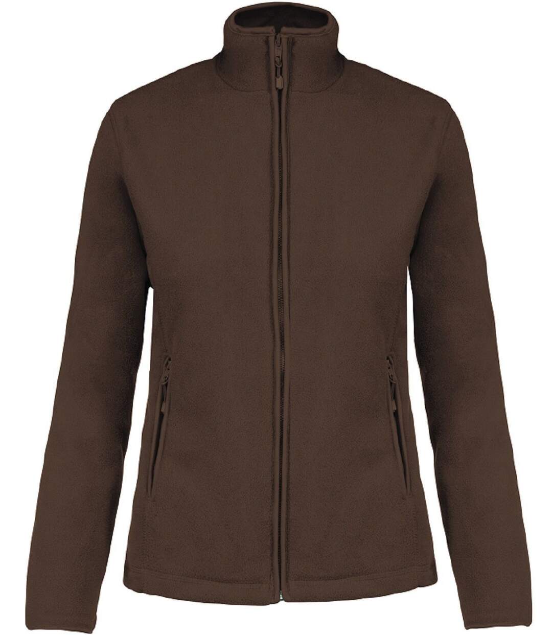 Veste micropolaire zippée - Femme - K907 - marron chocolat