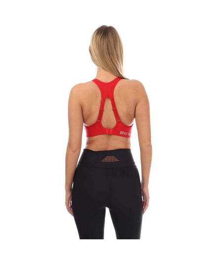 Womens/ladies Series-3 Hi-impact Sports Bra Red Skins