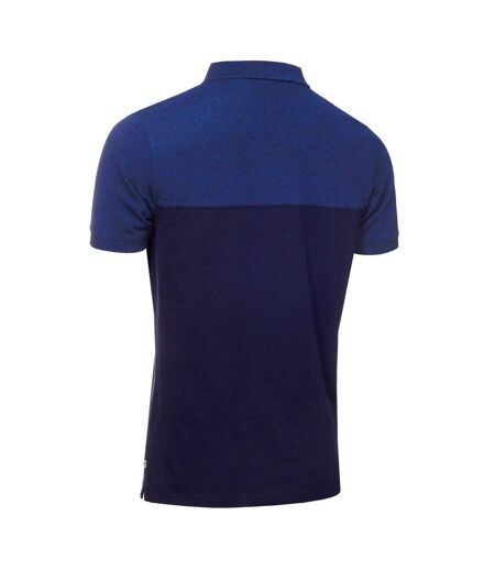 Mens Colour Block Golf Polo Shirt Cobalt Blue Navy Calvin Klein