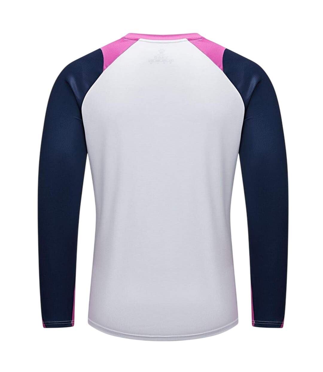 Womens/ladies Colour Block Regular Long-sleeved T-shirt White Navy Pink Kelme-2
