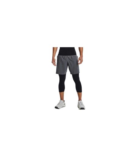 Short Homme Blanc Cassé Gris Argent Under Armour