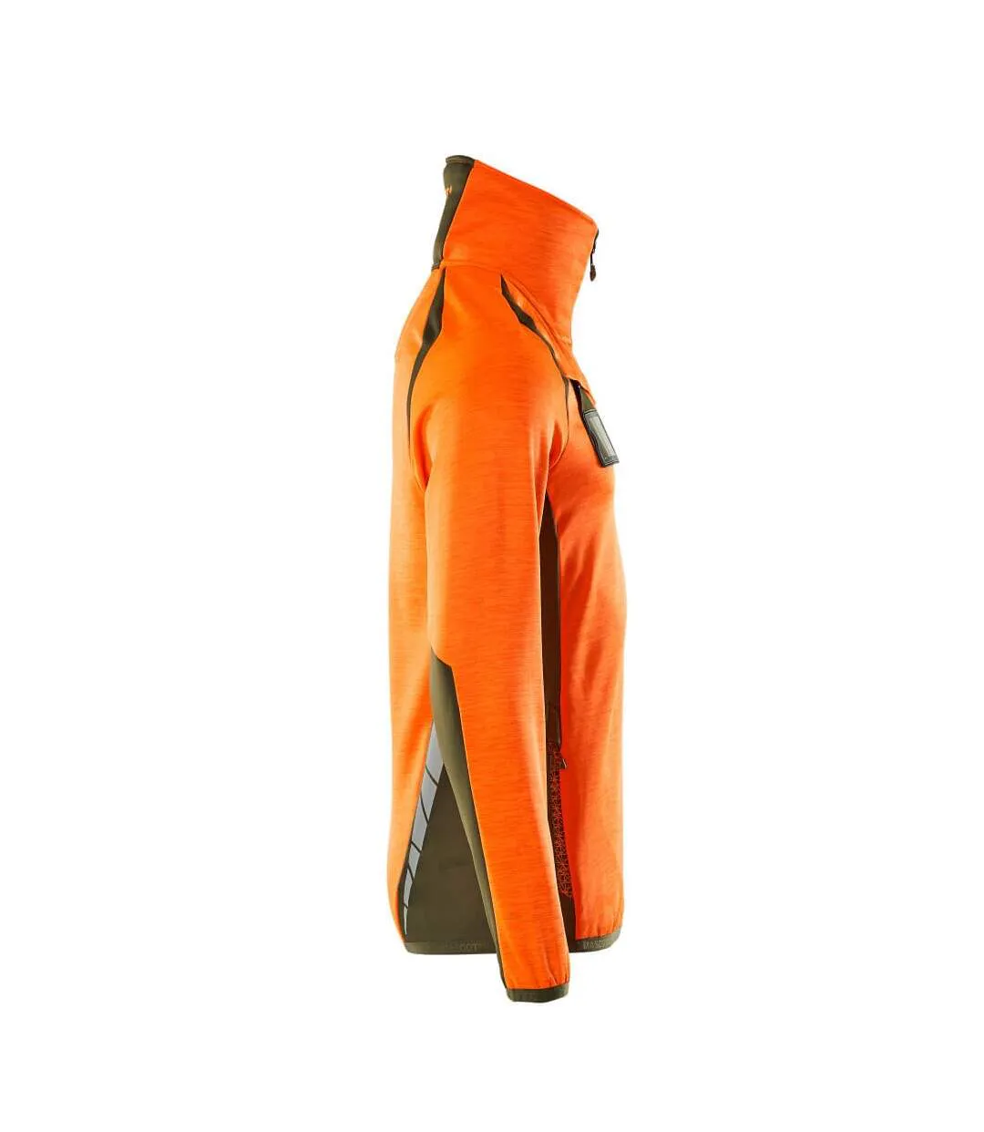Pull Accelerate Safe Homme Orange Fluo Vert Kaki Foncé Mascot-4