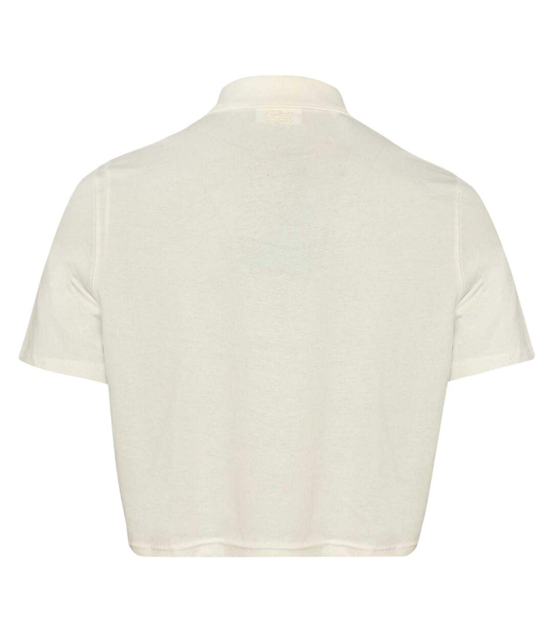 Polo Motif/style Lettrage Femme Blanc Lacoste-3