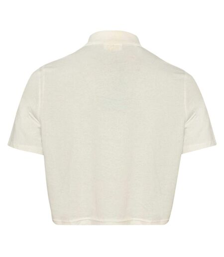 Polo Motif/style Lettrage Femme Blanc Lacoste