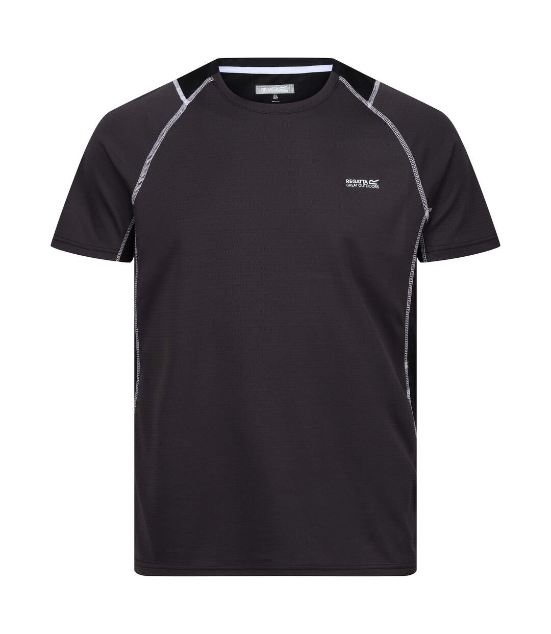 Mens virda iv t-shirt ash/black Regatta-1