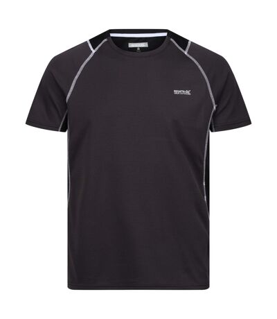 Mens virda iv t-shirt ash/black Regatta