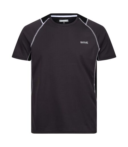 Mens virda iv t-shirt ash/black Regatta