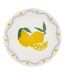 Lot de 6 Assiettes à Dessert Citron 19cm Multicolore-1
