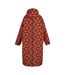 Peignoir À Langer Imperméable Motif/style Fleurs Orla Kiely Femme Rouge Rouge Brûlé Regatta-3