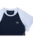 Womens/ladies stretch slim sport t-shirt blue Lacoste-3