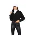Lily Lane Womens/Ladies Kimora Borg Funnel Neck Hoodie (Black) - UTBG669-3