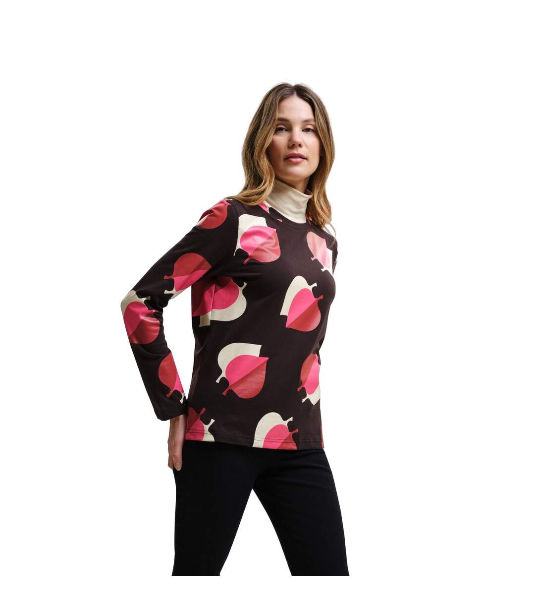 T-shirt Orla Kiely Femme Rose Feuilles D´orme Regatta-3
