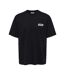 T-shirt noir homme only & sons print logo rlx-1
