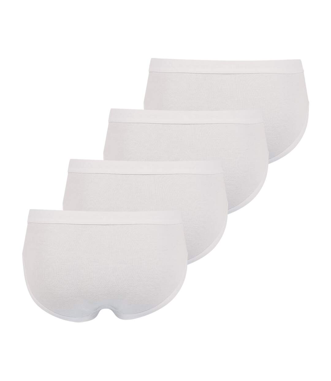 Lot de 4 slips taille haute ouverts Coton Bio