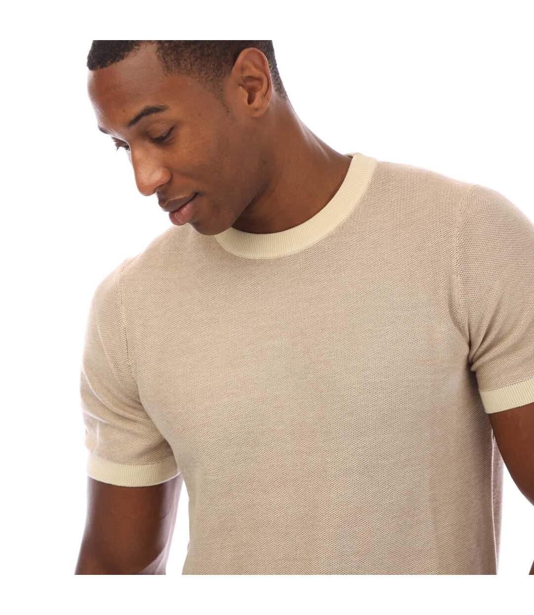 T-shirt Homme Beige Hugo Boss-4