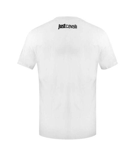 T-shirt Motif Délavé Homme Blanc Just Cavalli