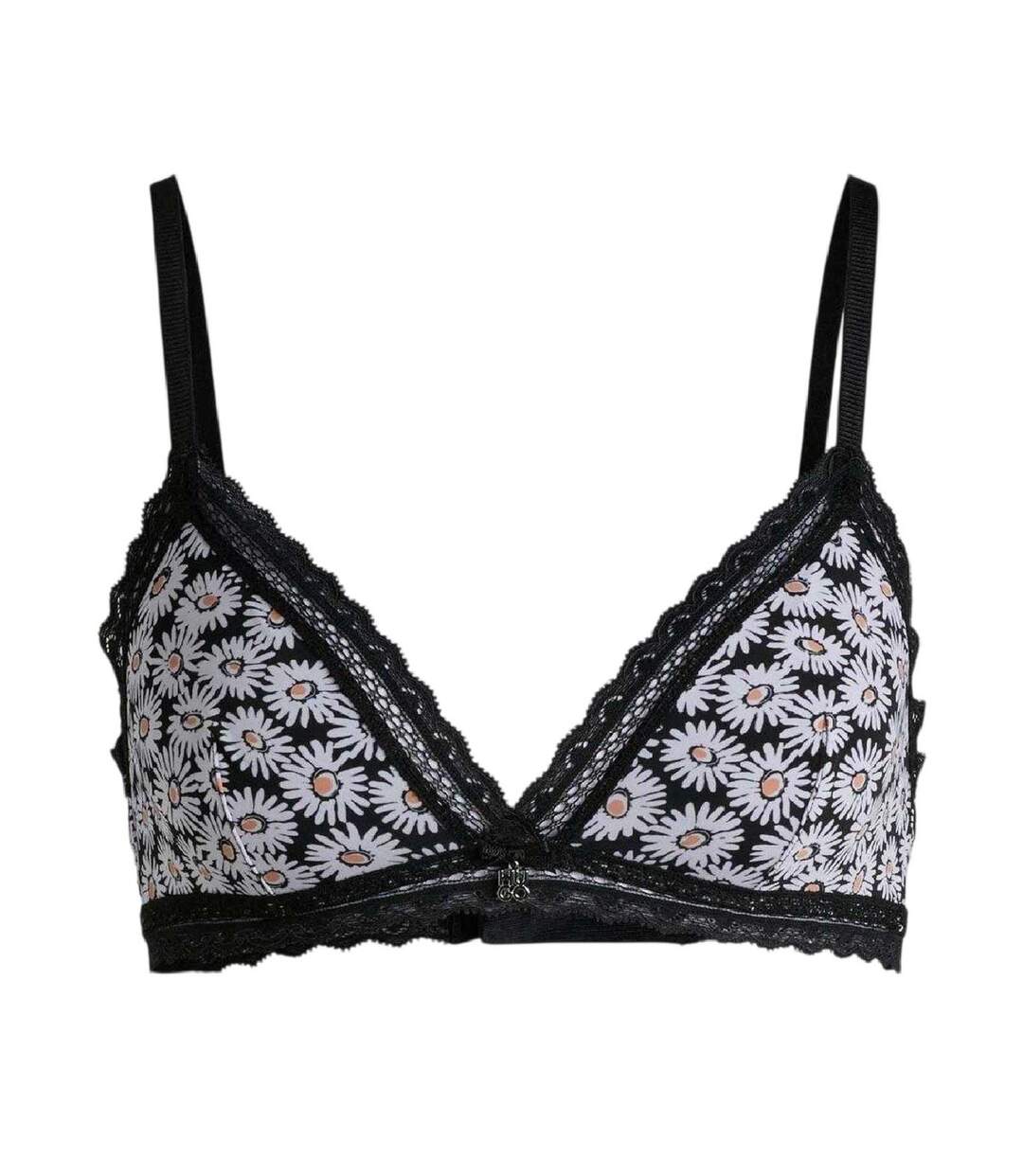 Womens/ladies Daisy Bralette Black Daisy Hugo-2
